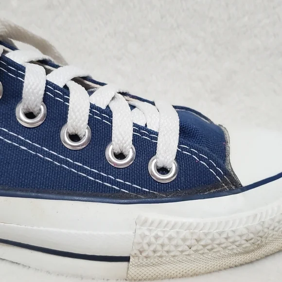 VINTAGE 80s Converse Chuck Taylor All-star Blue USA Made Low Top